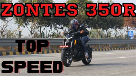 Zontes 350R Top Speed Full Throttle YouTube