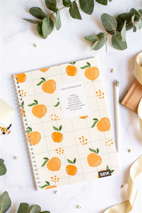 Bullet Journal / Istočkana bilježnica, tvrdi spiralni uvez - Breskvice ...