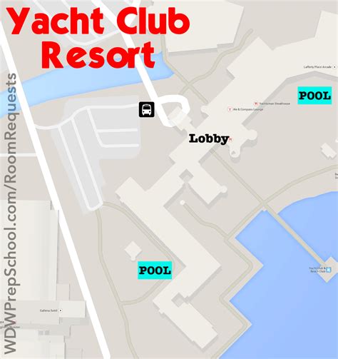 Yacht Club Resort Maps - WDW Prep School