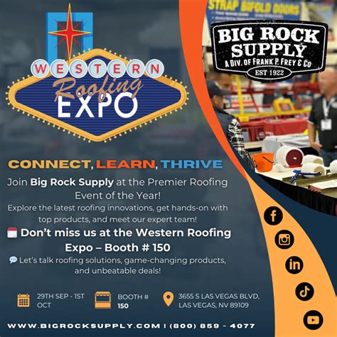 Western Roofing Expo Meet Big Rock Supply And Discover Game