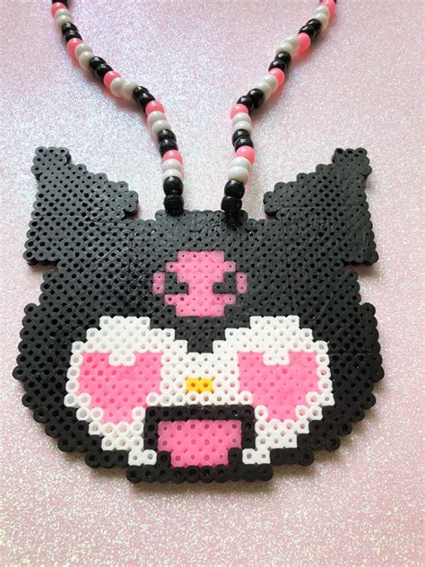 Kuromi Kandi Necklace Perler Beads Designs Perler Bead Patterns Sexiz Pix