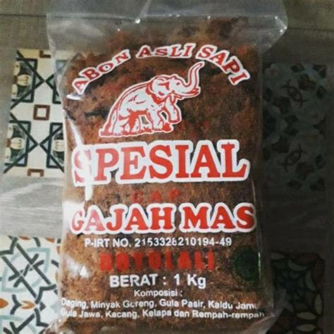 Jual Abon Sapi Gajah Inggil 1kg Manis Ori Shopee Indonesia