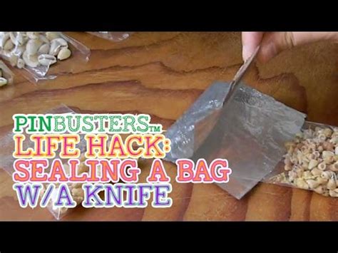 How To Seal A Plastic Bag With A Knife And Lighter DOES IT WORK