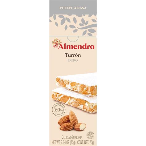 El Almendro Turrón Duro 75 g 1er Pack Amazon de Lebensmittel