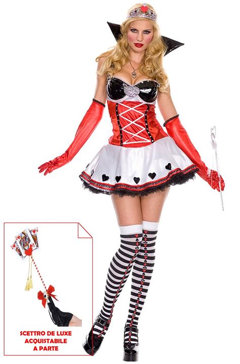 Vestito Di Carnevale Da Donna Regina Di Cuori Di Alice Cinematografico