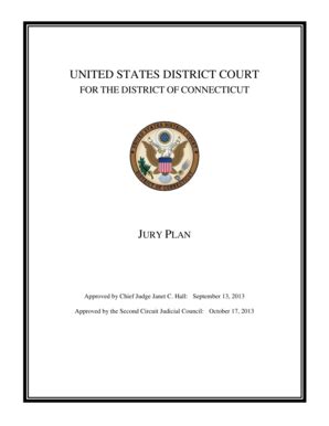 Fillable Online Ctd Uscourts District Of Connecticut Jury Plan Ctd