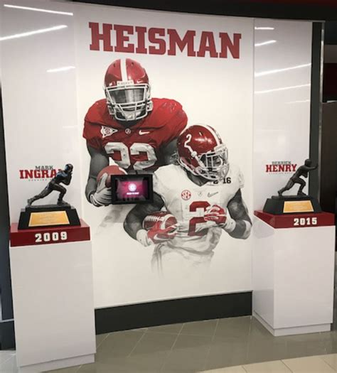 Alabama Heisman trophies- Picture from Alabama’s new athletics dining ...