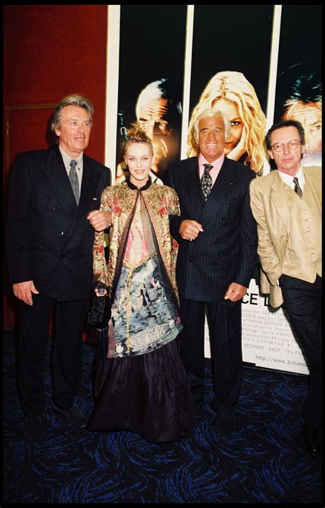 Photo Archives Alain Delon Vanessa Paradis Jean Paul Belmondo Et