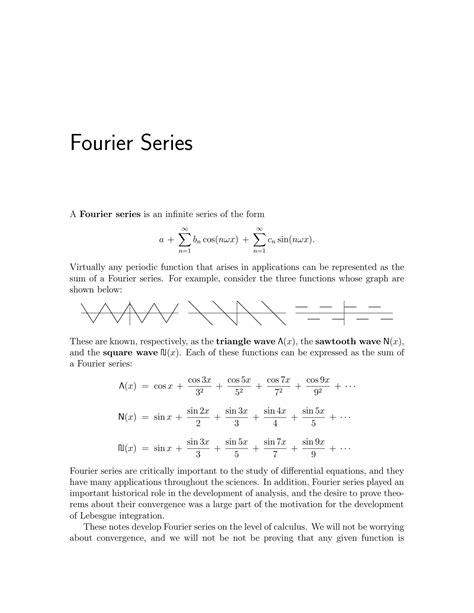 Solution Introduction To Fourier Series Studypool