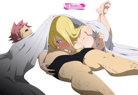 Fairy Tail Lucy Heartfilia Natsu Dragneel Render Hentai Anime