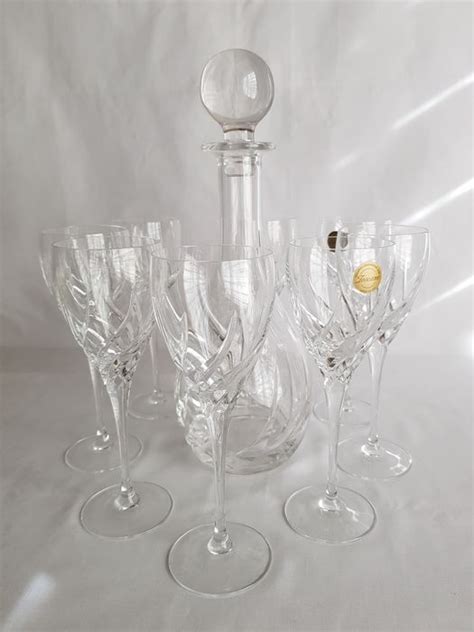 Wedgwood Toscane Verres à Vin Avec Carafe 9 Cristal Catawiki