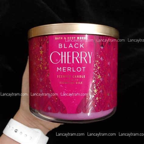 NẾN THƠM BBW BLACK CHERRY MERLOT 411GR Shopee Việt Nam