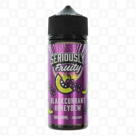 Blackcurrant Honeydew By Seriously Fruity E Liquid 100ml Short Fill