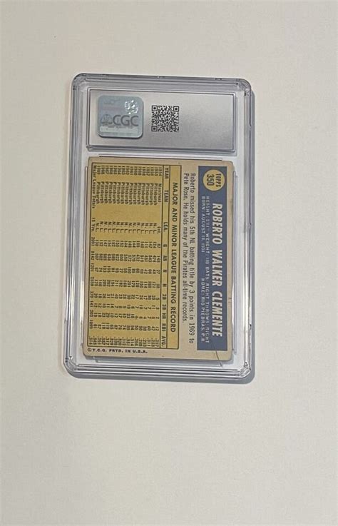 Topps Roberto Clemente Cgc Graded Good Ebay