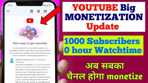 YouTube New Monetization Policy 2023 Youtube New Monetization Update