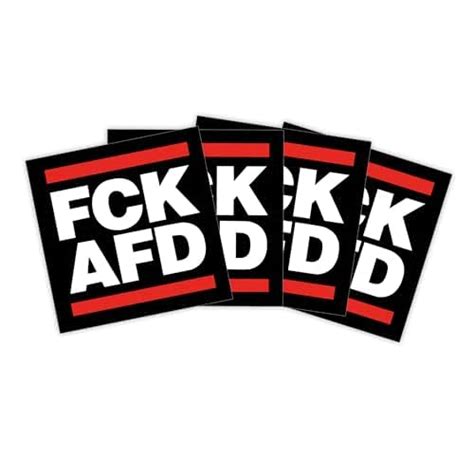 FCK AFD Sticker Paket 30 50 100 300 oder 500 Stück 7 4 x 7 4cm