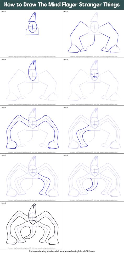 How to Draw The Mind Flayer Stranger Things printable step by step ...