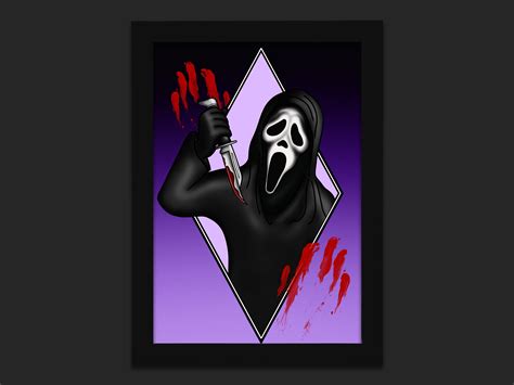 SCREAM MOVIE PRINT Ghostface Wall Art Horror Movie Collection Whats