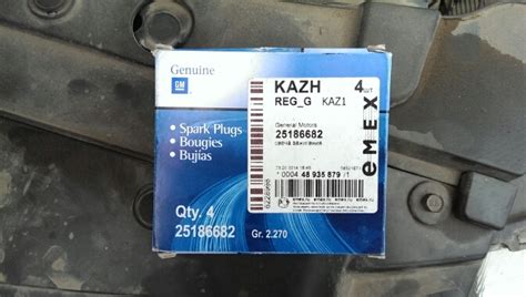 Замена свечей — Chevrolet Cruze (1G), 1,6 л, 2013 года | запчасти | DRIVE2