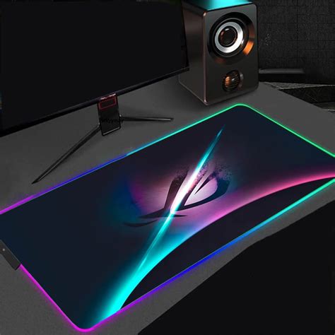 Gaming Mouse Pad RGB ASUS Large PC Gabinete Mousepad Backlight Computer ...