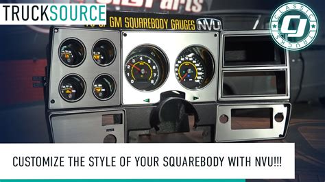 Nvu Square Body Gauge Kit Overview Modern Dash Upgrades For Square