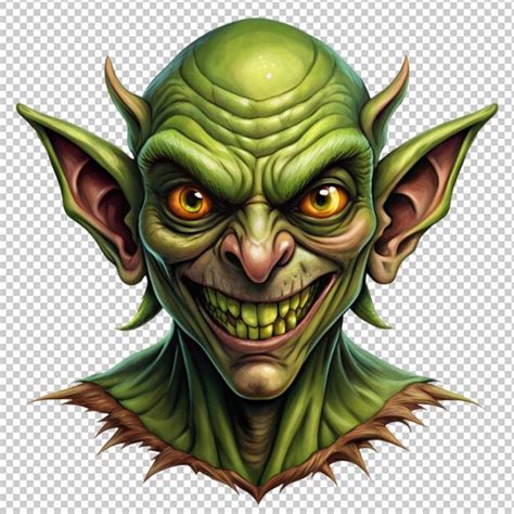 Creepy Goblin Halloween Design Premium AI Generated PSD