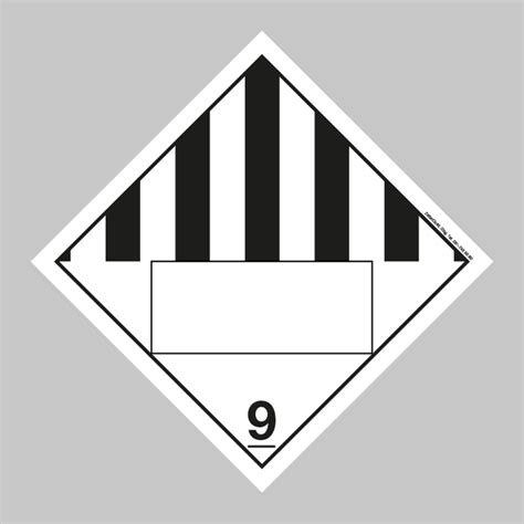 ADR IMDG Class 9 mark | Miscellaneous (Environmental hazard criteria ...