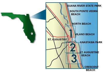 St Augustine Beach Map - Sarah Cornelle