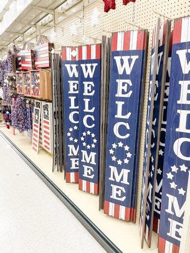 A Peek At Hobby Lobbys Patriotic Decor Lizzy Erin Patriotic