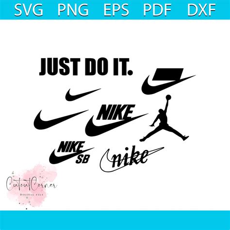 Just Do It Svg Bundle Nike Logo Bundle Svg Nike Cricut Svg Inspire Uplift