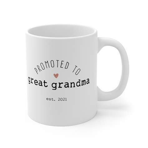 Great Grandma Grandpa Mug Set Pregnancy Announcement New Etsy