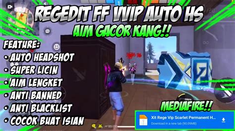 Regedit Ff Auto Headshot Ff Biasa Ff Max Terbaru Work No