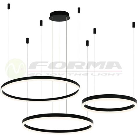 LED viseća lampa F2047 130C BK Kelvin lite d o o