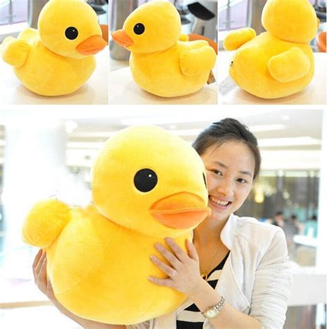 12 Lovely Yellow Duck Stuffed Animal Plush Soft Toys Cute Doll Pillow