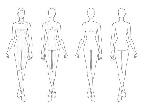 Mannequin Sketch Templates