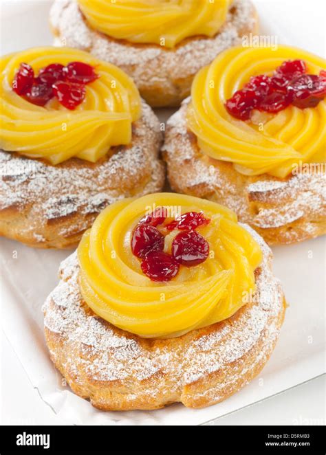 Zeppola Di San Giuseppe Traditional Italian Pastry For St Joseph S