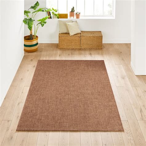 Evita Jute Effect Indoor Outdoor Rug Dark Beige La Redoute