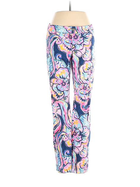 Lilly Pulitzer Multi Color Pink Casual Pants Size 4 71 Off Thredup