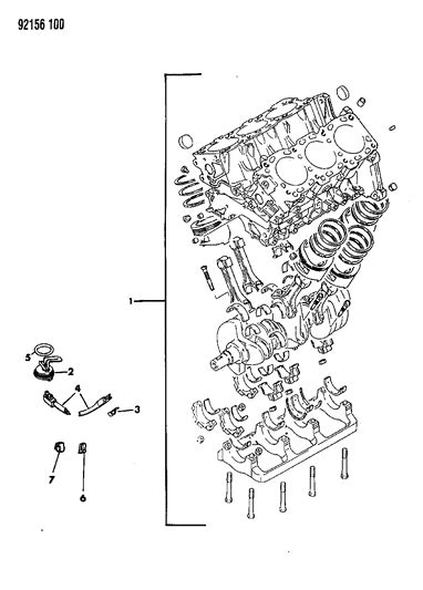 Short Engine - 1992 Dodge Dynasty