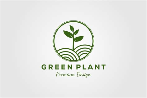 Simple Green Plant Gardening Logo Vector Graphic by PrastHF · Creative ...