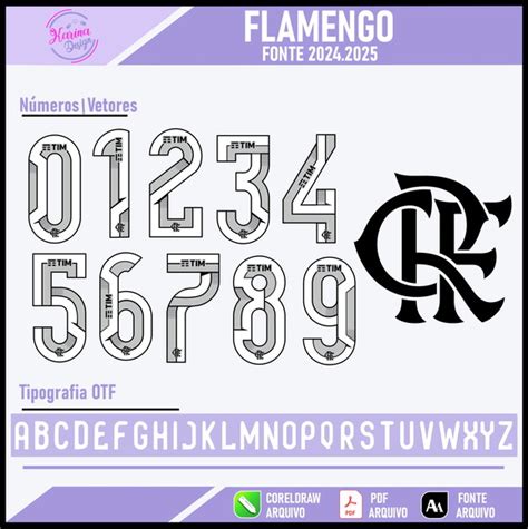 Tipografia Flamengo 2025 Compre Produtos Personalizados No Elo7