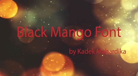 Black Mango Font » Fonts Max