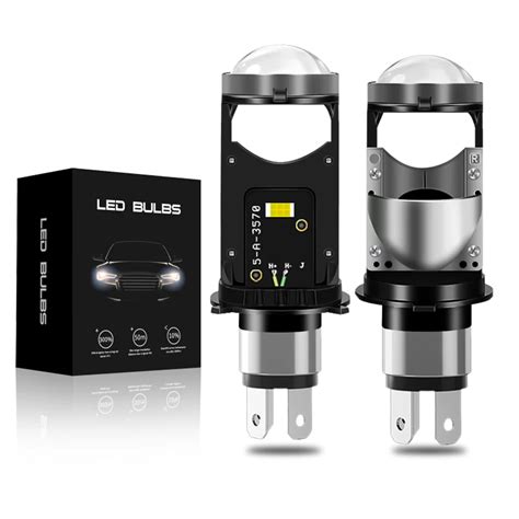 Led Lente Projetor Canbus H L Mpada Farol W Lm Fanless Carro