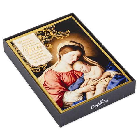 Mary and Child Religious Christmas Cards, Box of 16 - Boxed Cards - Hallmark