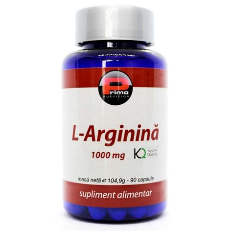 L Arginină 1000 mg 90 capsule Primo Nutrition