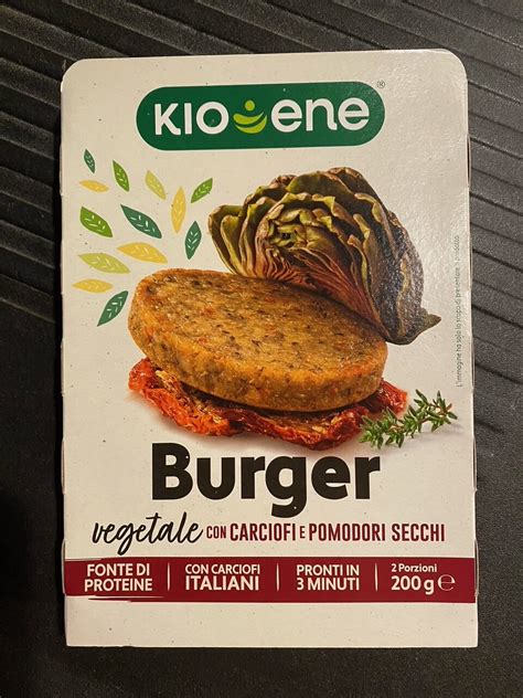 Burger Vegetale Con Carciofi E Pomodori Secchi Kioene