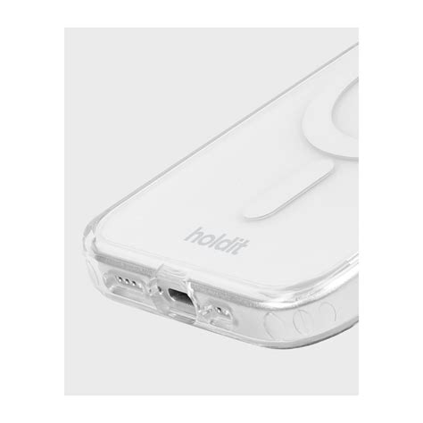 Holdit Magsafe Deksel Til Iphone Pro Max Hvit Transparent