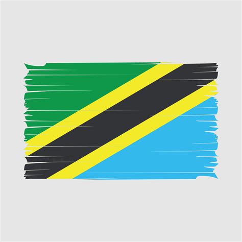 Tanzania Flag Brush Vector 20209276 Vector Art at Vecteezy