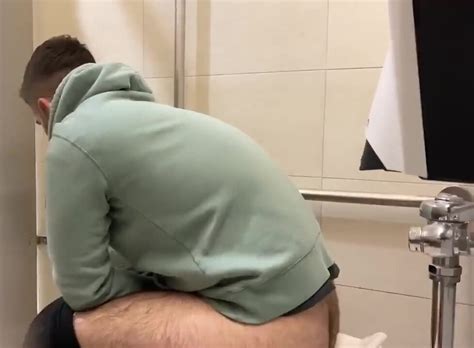 Hairy Ass Spied In Public Toilet ThisVid