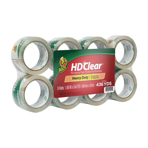 Hd Clear Heavy Duty Packing Tape Yd Pk Duck Brand